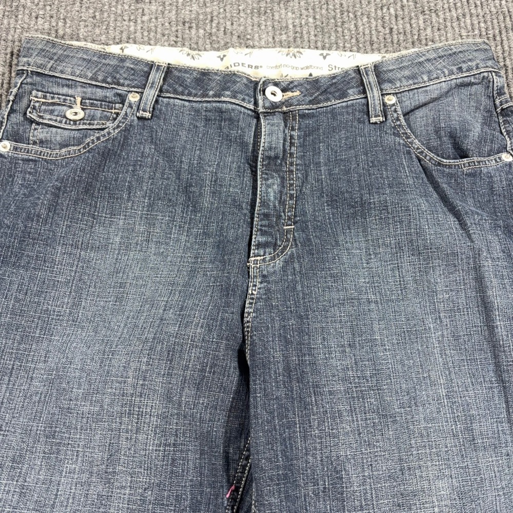 Riders Jeans‎ Womens 18/30 S Blue Straight Leg Comfort No-Gap Waistband